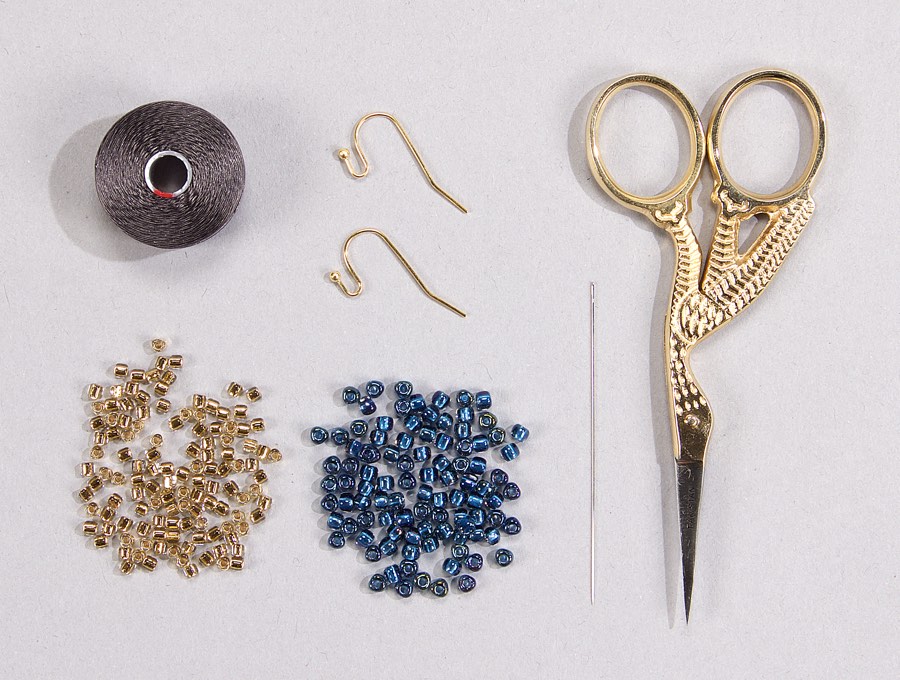 Miyuki Triangle Ascent Earring Materials